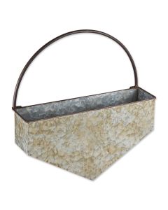DIAMOND GALVANIZED WALL PLANTER